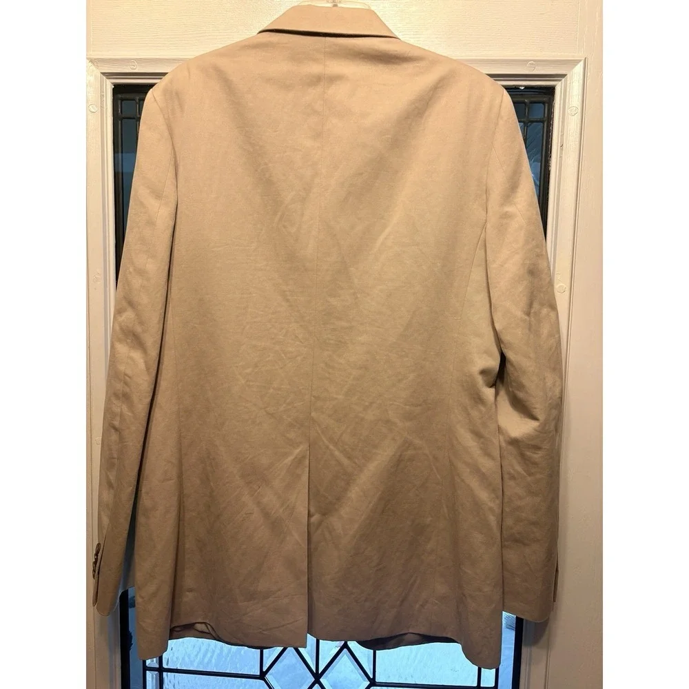 Banana Republic Modern Beige Jacket 44R, Linen Blend, Excellent Condition